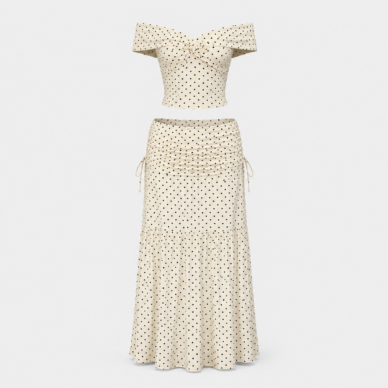 Colette Dot Draped Set