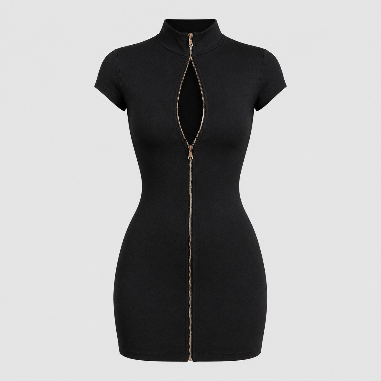 Noxara Zip Mini Dress