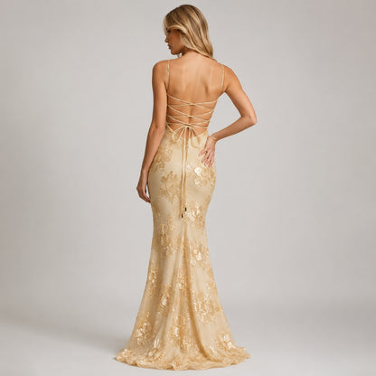Bloom Mermaid Maxi Dress