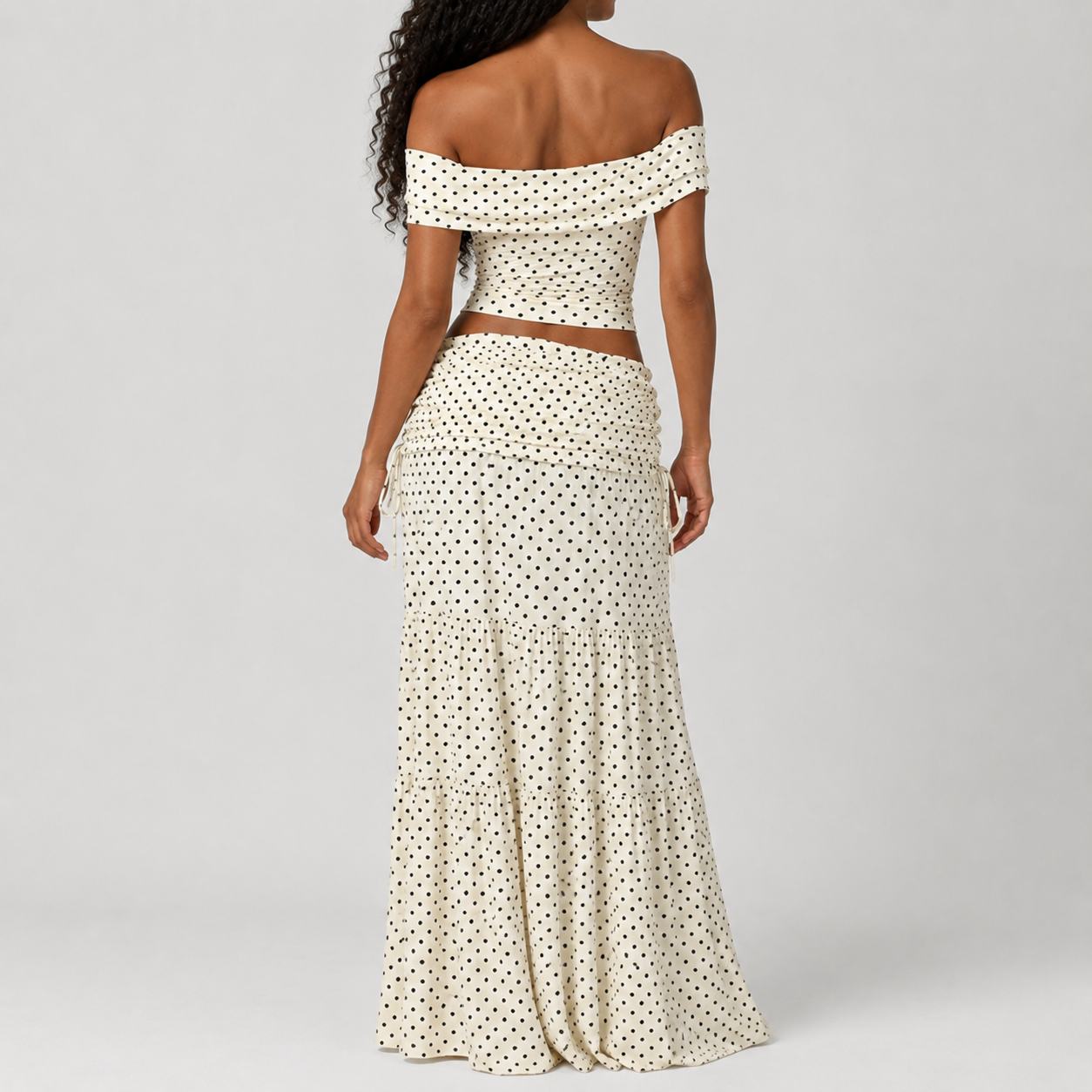 Colette Dot Draped Set