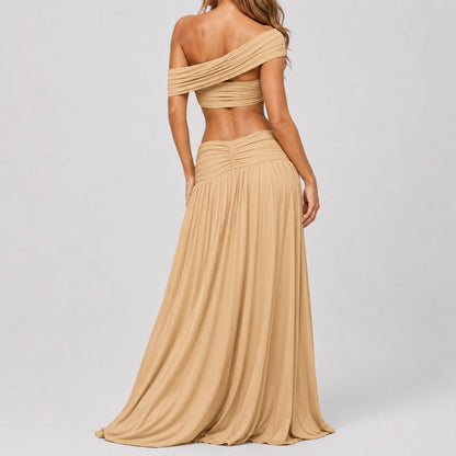 Solara Draped Maxi Set