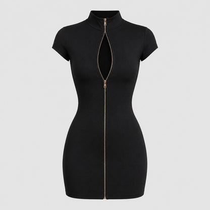 Noxara Zip Mini Dress