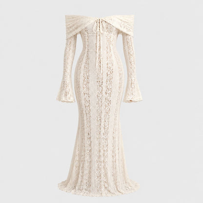 Ivoryth Lace Gown Maxi Dress