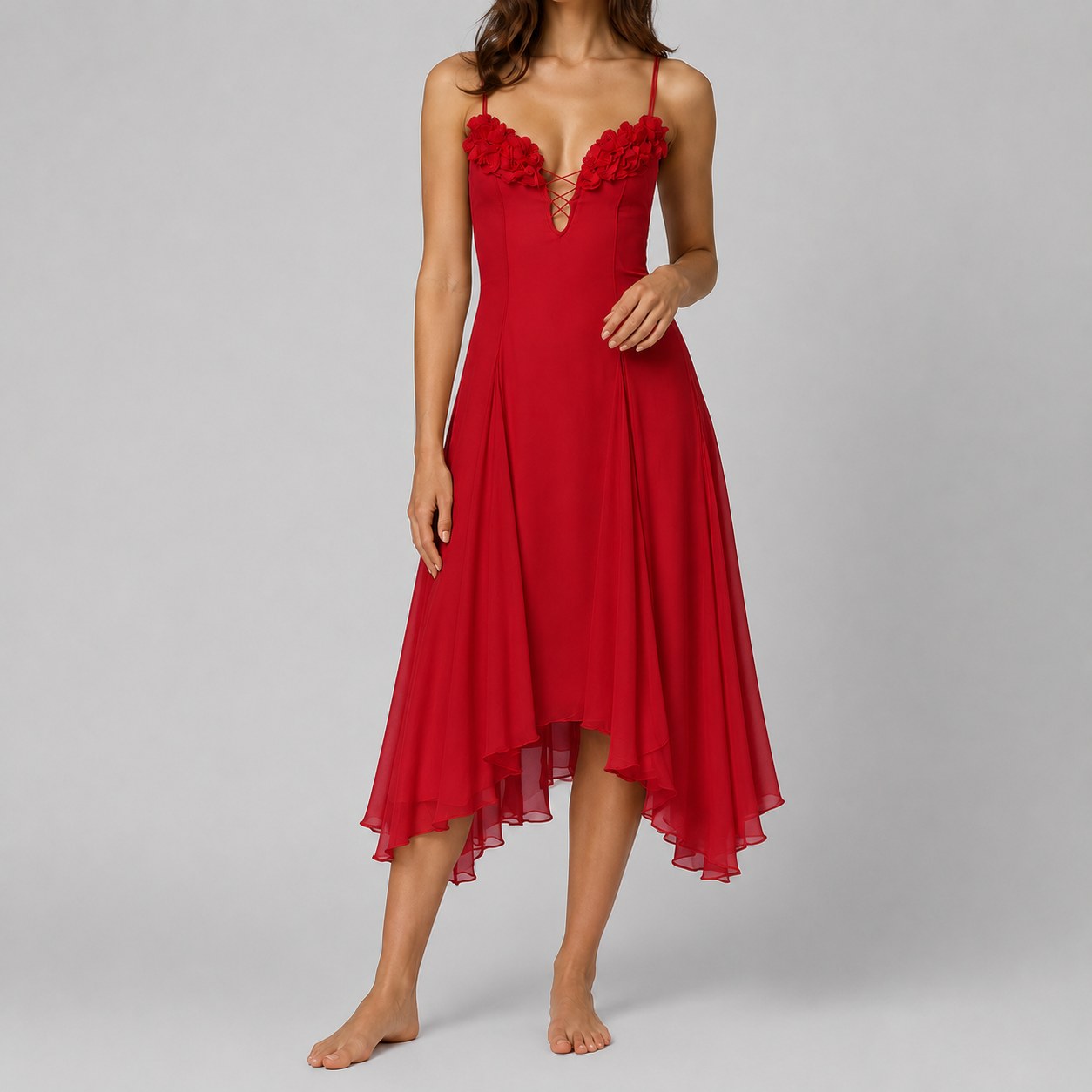 Floravelle Corset Midi Dress