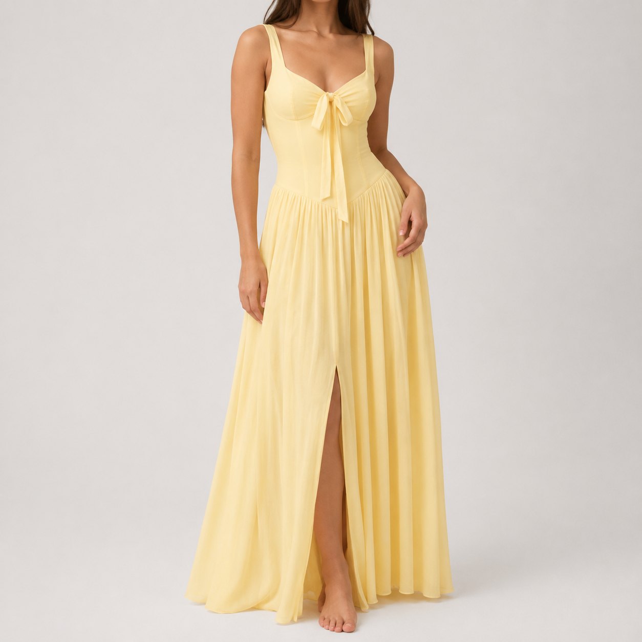 Élysienne Bow Maxi Dress