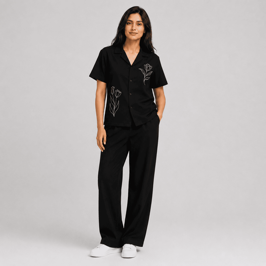 Noir Cuban Shirt