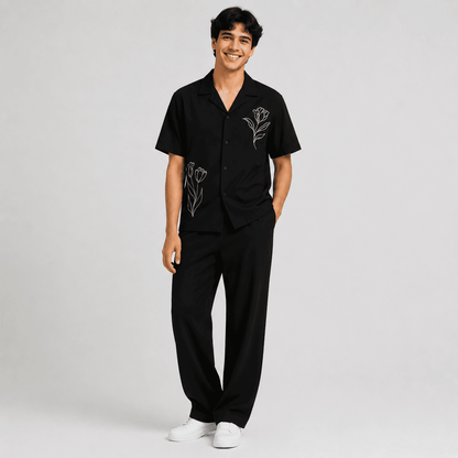 Noir Cuban Shirt