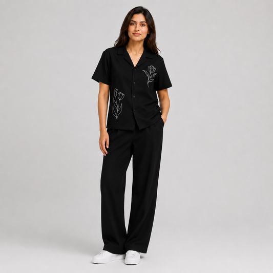 Noir Cuban Shirt