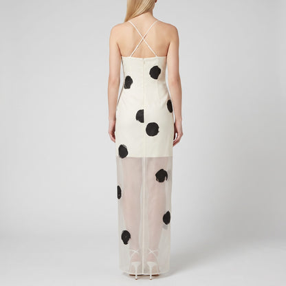 Dotty Bodycon Maxi Dress