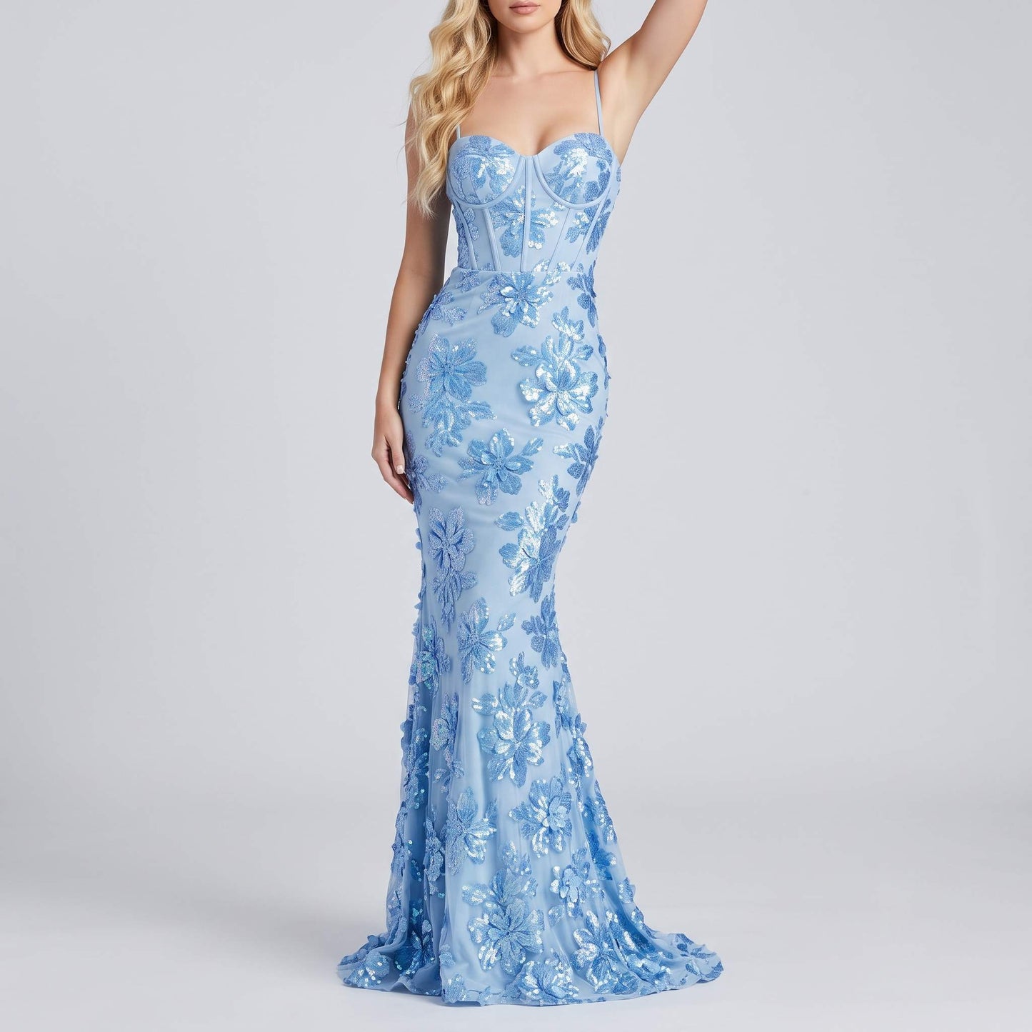 Bloom Mermaid Maxi Dress