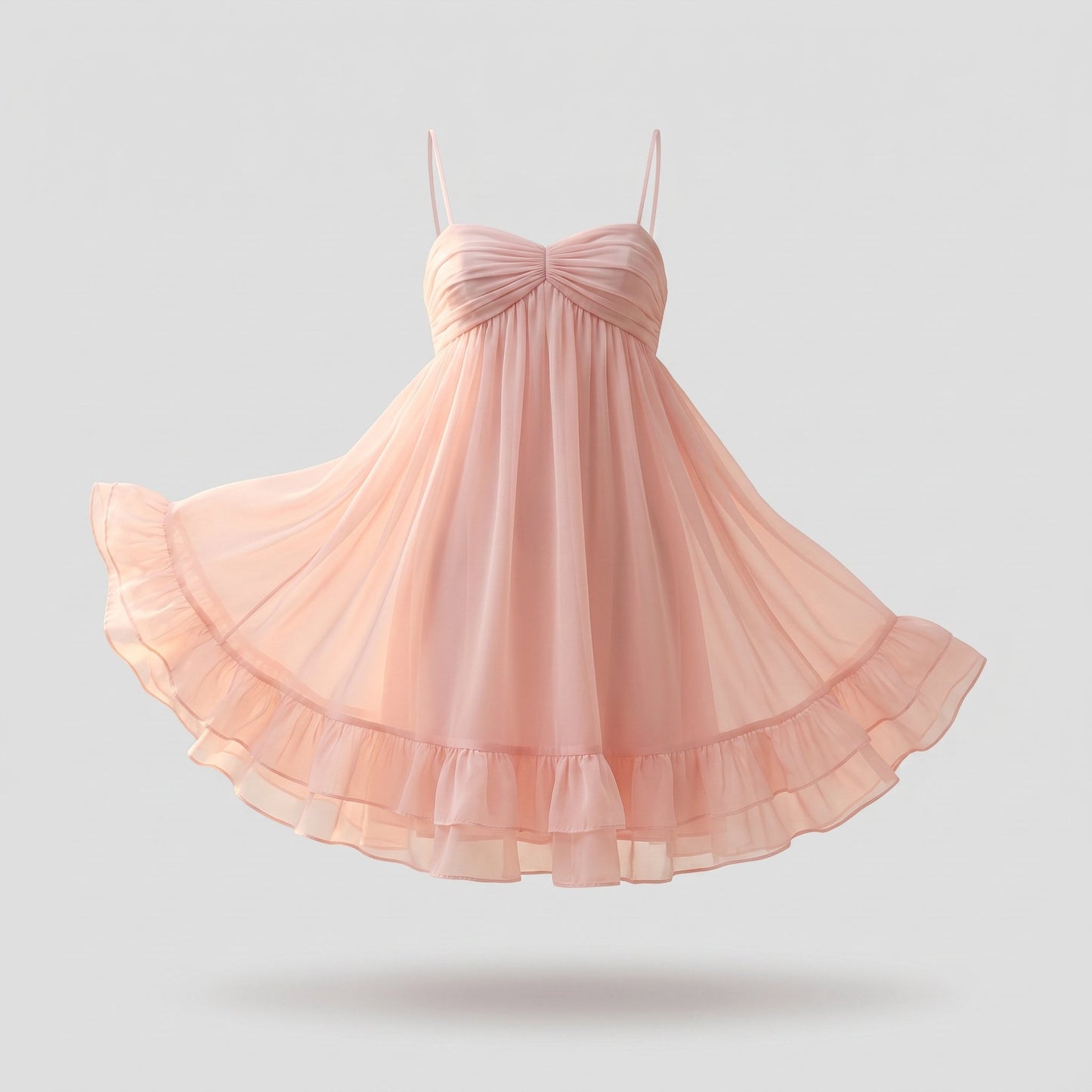 Cloud Babydoll Mini Dress
