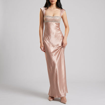 Crystal Bodice Maxi Dress