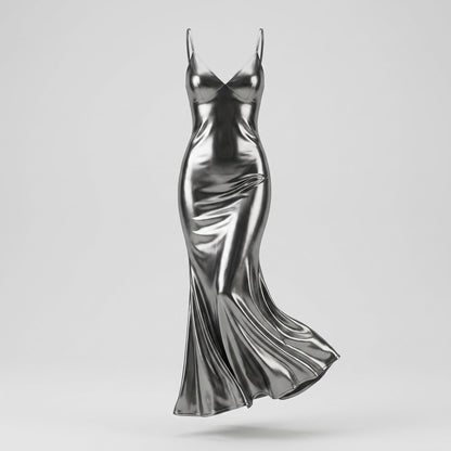Mercury Mermaid Maxi Dress