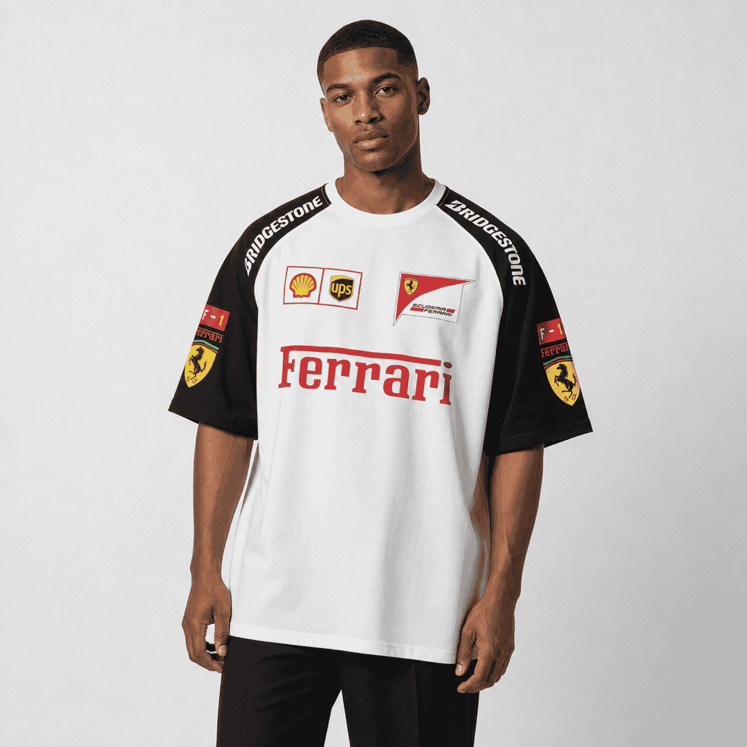 Ivory Pitlane Oversized Tee