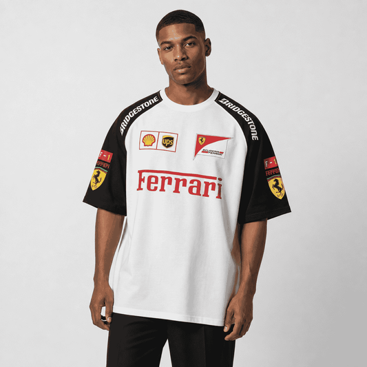 Ivory Pitlane Oversized Tee