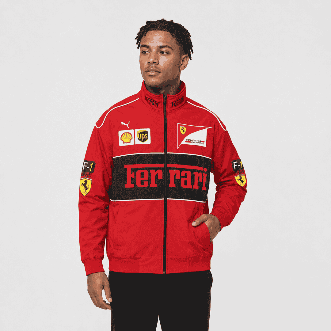 Scarlet Grid Pitlane Jacket